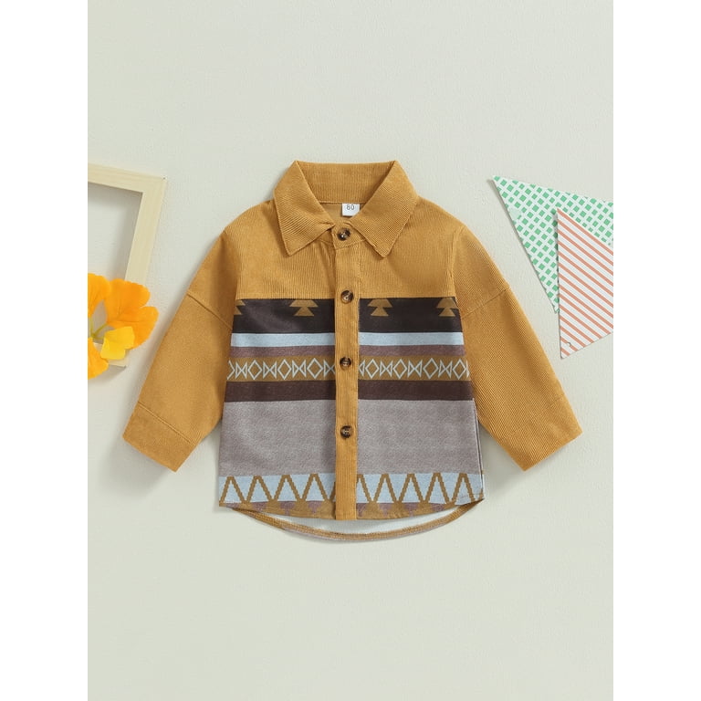 Casual Vintage Geometric Print Turndown Collar Long Sleeve Two Pieces Casual Vintage Geometric Print Turndown Collar Long Sleeve Two Pieces