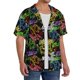 thumbnail image 2 of Balery Game Joysticks Camisa Casual de Manga Corta con Botones para Hombre, Texturizada, Estilo Cubano, para Playa, Verano-4X-Large, 2 of 5
