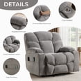 thumbnail image 5 of Bonzy Home 2 Pack Power Lift Recliner Chairs, Oversized Lift Chairs for Elderly with Heat, Massage, Remote and Side Pocket, Ashy, 5 of 7