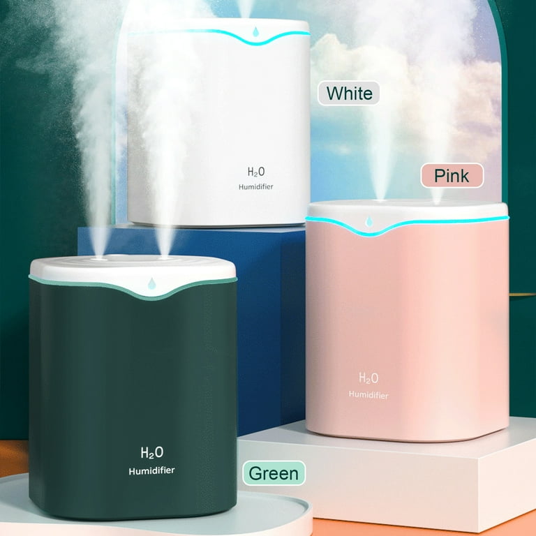 FOHERE Humidifiers for Bedroom, 3.2L Top Fill Cool Mist Ultrasonic  Humidifier for Baby Rooms and Plants, 2-IN-1 Essential Oil Diffuser with  7-color Light and Auto Shut-off, BPA-Free, Quiet, White 