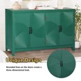 thumbnail image 4 of MDQMD 59'' Carved Green Sideboard,Modern Buffet Cabinet with Storage for Living Room,Fluted Sideboard with Metal Handle Metal Handle, 4 of 8