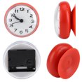 thumbnail image 1 of Reloj de Pared de Ba?o a Prueba de Agua, Espejo de Ventana de Succión de Pared Reloj de Ducha de Ba?o Accesorios de Ba?o(Rojo) Ecomeon no, 1 of 6