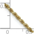 thumbnail image 4 of Solid 10K Yellow Gold 2mm Diamond-Cut Rope Chain - 24", 4 of 8