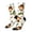 2 Black-2, variant on Monkeys Swinging from Palms Pattern Sport Socks for Women and Men Crew Socks Sporty Calf Socks Casual Socks