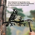 thumbnail image 4 of Cardinal on Branch Metal Yard Art Decor Bird Stainless Steel Outdoor Tree Silhouette Stake for Tree Yard Garden Patio Animal Outdoor Decor Gift for Housewarming Home Art Decor DIY, 4 of 8