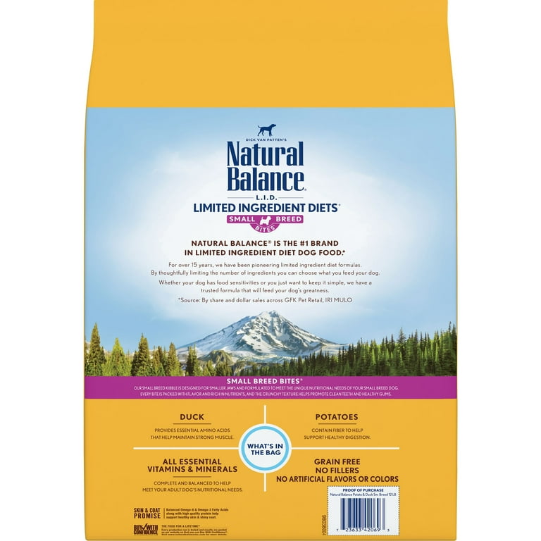 Natural balance dog hot sale food small bites