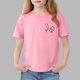 thumbnail image 1 of Blusas y camisas de manga corta con cuello redondo para niños Camiseta de verano de manga corta estampada para niñas Jersey elegante de cuello redondo para niñas Top de algodón para niños, 1 of 6