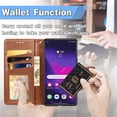 thumbnail image 5 of for Samsung Galaxy S24 Ultra Phone Case Wallet Card Holder, Premium PU Leather Stand Flip Wrist Strap Magnetic Closure Shockproof Protective Wallet Case Cover for Samsung Galaxy S24 Ultra, Brown, 5 of 6
