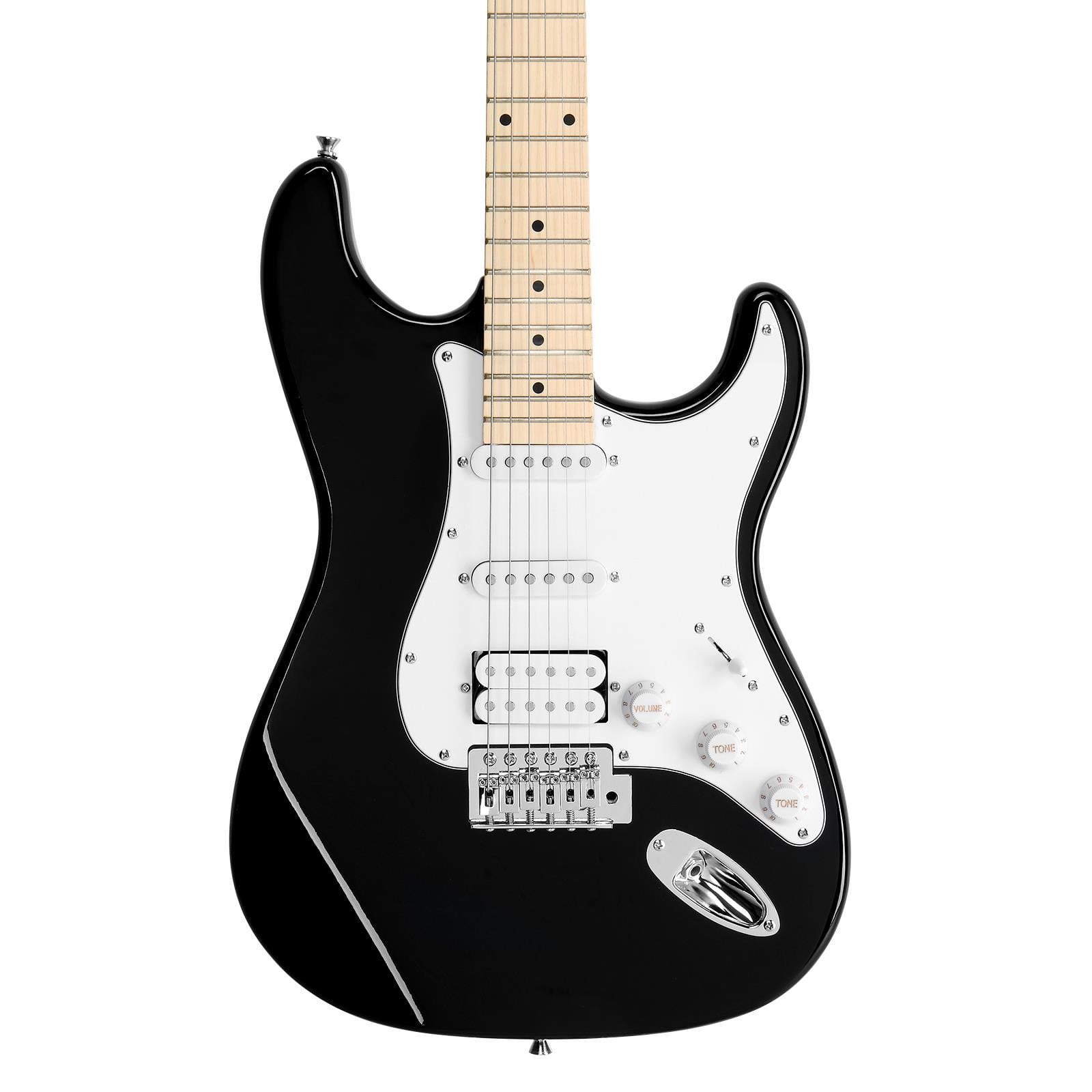 Glarry 39in Electric Guitar Kit for Beginner, Kids, with 20W AMP, Black