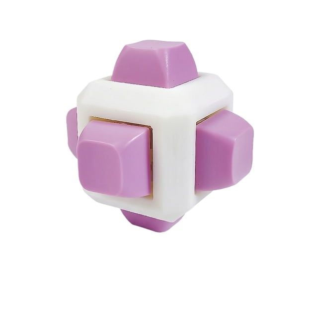 Clicky Fidget Cube, Tactile Feedback Fidget Toy, Keyboard Key Clicker Toy, Keyboard Fidget Toys Adults 6-In-1 Fidget Keyboard Clicker Cube Sensory Toys for Anxiety Stress Relief, Purple