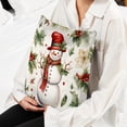 thumbnail image 6 of Snowman Stylish Velvet Throw Pillow Covers Set of 2 with Unique Patterns for Bed Pillow - 16x16, 18x18, 20x20 Inches for Various Occasions, 6 of 6