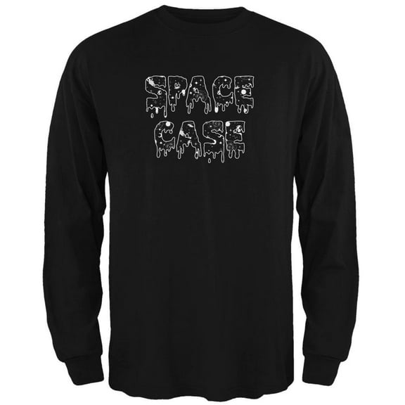 Halloween Space Case Galaxy Mens Long Sleeve T Shirt Black LG