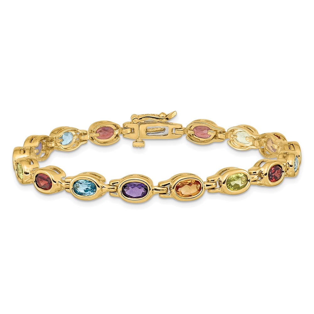 Marco Bicego Paradise 18k Yellow Gold Mixed Gemstone & Pearl Single Strand  Bracelet - Jewelry |
