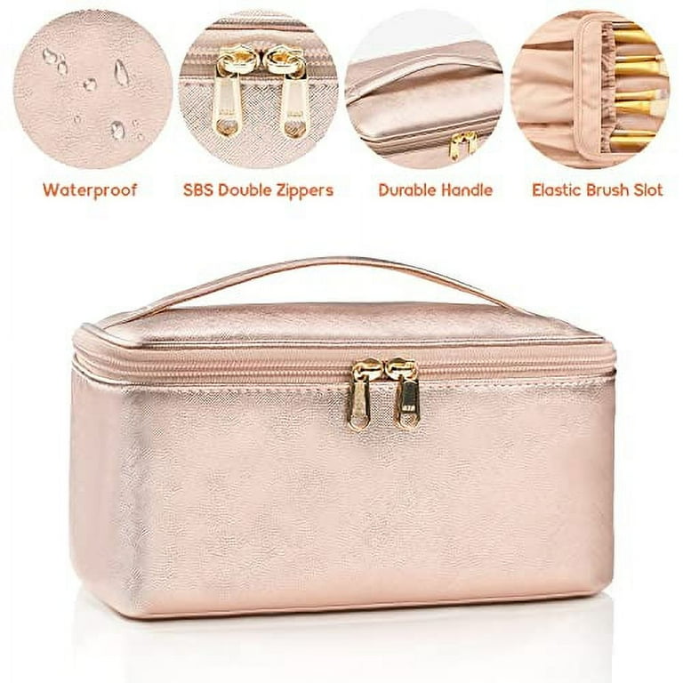Rose gold toiletry bag sale