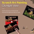 thumbnail image 6 of Scratch Art for Adults-Scratch Painting Kit, Scratch Paper Art Paint by Scratch Kit for Adults&Teens with Foil Engraving Art Set,Craft Lovers|Creative Scratch Art Home Decor(City Scape 1), 6 of 6