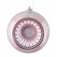 thumbnail image 6 of 2-Finish Pale Blue Retro Reflector Shatterproof Christmas Ball Ornament 8" (200mm), 6 of 7