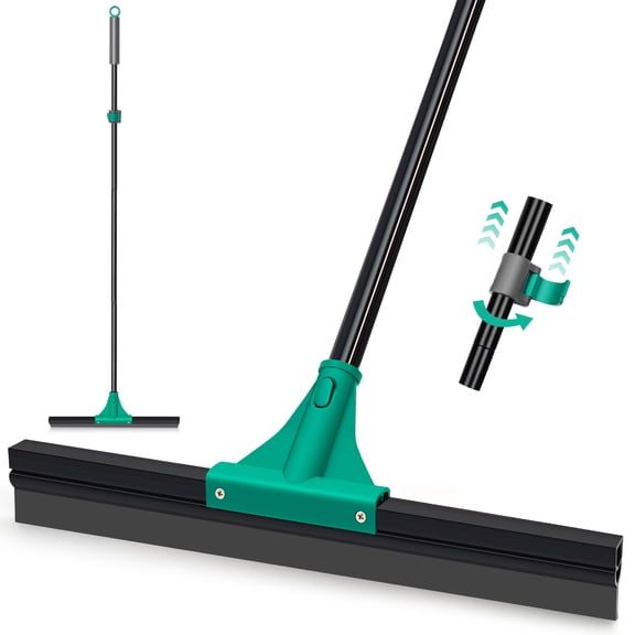 JEHONN Floor Squeegee Heavy Duty with Long Handle (Green)