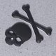 thumbnail image 5 of 2 pegatinas para coche, diseño de calavera, emblema de calavera, para el cuerpo, de metal 3D, 5 of 8