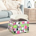 thumbnail image 3 of Yayeee Collapsible Cube Storage Bin with Lid Fabric Closet Decorative Basket with Handles, Abstract Geometric, 3 of 7