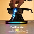 thumbnail image 3 of RGB Flash Charging Station for Ray-Ban Glasses LED Indicator Charging Dock Compatible with Ray-Ban Smart Glasses (Black), 3 of 8