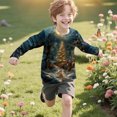 thumbnail image 4 of ITSAME Boys Girls Long Sleeve Tops, Xmas Graphic Loose Fashion Crewneck Holiday Pullover Christmas Shirt Multicolor 5T, 4 of 7
