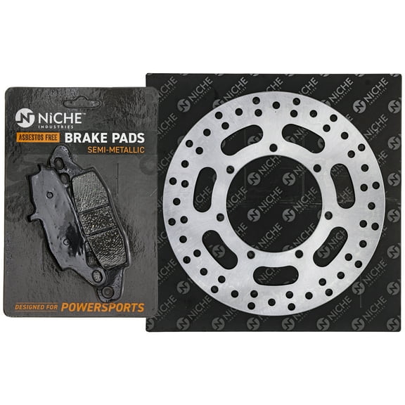 Niche Front Left Brake Rotor Pad Kit for Kawasaki 43082-0009 Motorcycle MK1006827