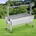 thumbnail image 4 of Parrilla Giratoria Automática de Acero Inoxidable, 54" para BBQ, Capacidad 132LB, Motor Eléctrico 50W, Asador para Cerdo y Cordero, 4 of 8