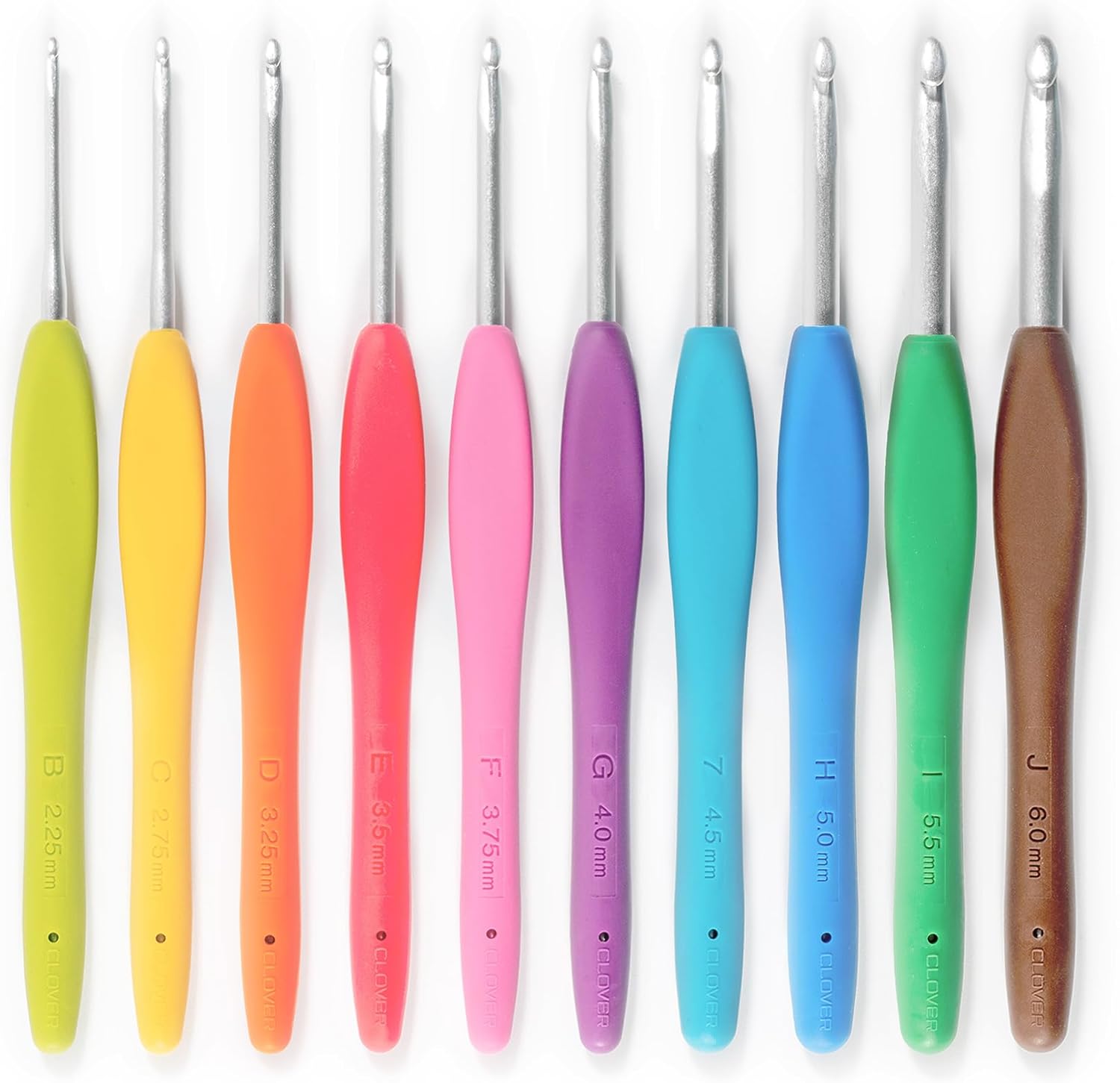 Clover Amour Crochet Hook Set, 10 Piece with Yarn Needle photo 2
