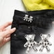 thumbnail image 3 of Cute Bear No-Sew Waist Button, Jean Buttons Pins For Loose Jeans Waist Button, No Sewing Required, Waist Tighten Metal Waist Button Pin For Jeans, 3 of 4