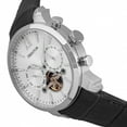 thumbnail image 3 of Heritor Automatic Arthur Semi-Skeleton Leather-Band Watch W/ Day/Date - Silver, 3 of 3