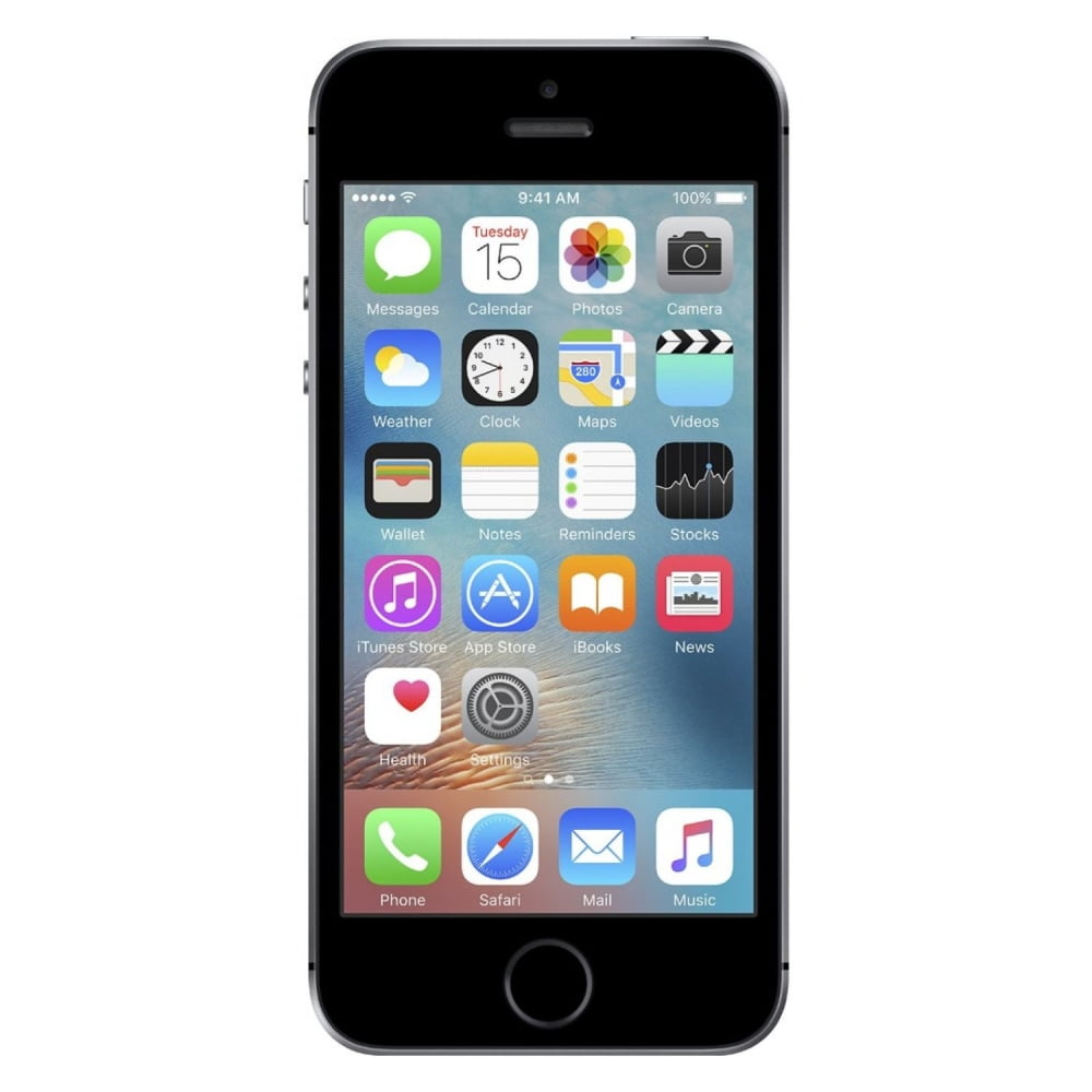 Apple Iphone Se 32gb Cellular Unlocked Eu Spec Space Gray Mp2dn A Walmart Com Walmart Com