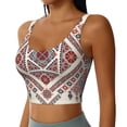 thumbnail image 2 of Balery Fashion Tatreez2 Sujetadores deportivos con espalda cruzada para mujer, acolchados, sin costuras, de alto impacto, ideales para yoga, gimnasio, entrenamiento y fitness.-Medium, 2 of 8