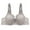 Gray, variant on Green Womens Cut Bra Underwear Bralette Crop Top Female Bra Brassiere Bra Thin Cup Bra Unpadded Bra