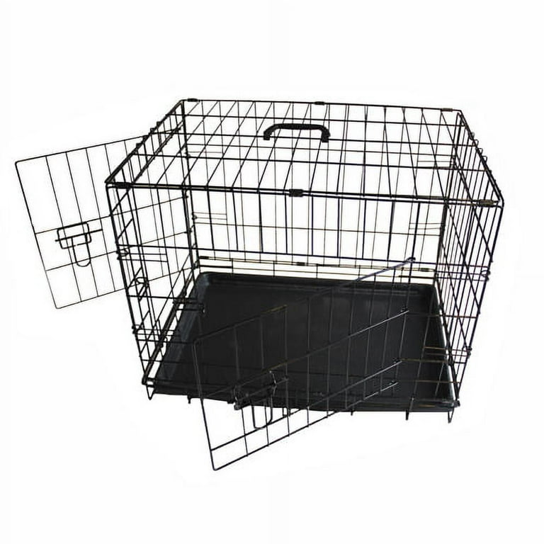 Iconic Pet 48 Foldable Double Door Pet Dog Cat Training Crate with Divider