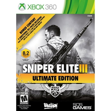 Sniper Elite III Ultimate Edition, 505 Games, XBOX 360, (Best Xbox 360 Games For 9 Year Old Boy)