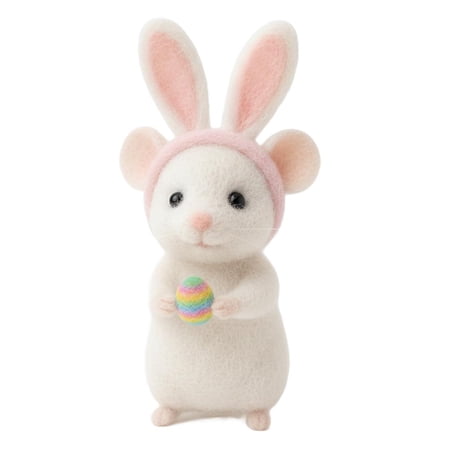QENASHAING Set of 6 Felt Easter Mice 3.15 Inches Tall with Egg and Costume Designs Create a Festive and Joyful Atmosphere Ideal for Shelf Desk or Windowsill Decor QENASHAING Set of 6 Felt Easter Mice 3.15 Inches Tall with Egg and Costume Designs Create a Festive and Joyful Atmosphere Ideal for Shelf Desk or Windowsill Decor