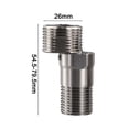 thumbnail image 2 of Extendable Nipple for 360° Rotatable Corner Joint Faucet Angled Curved Foot Shower, 2 of 6