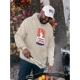 thumbnail image 2 of Independence Usa Emblem Hoodie Men -Image by Shutterstock, Male 3X-Large, 2 of 4