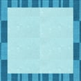 thumbnail image 1 of Ahgly Company Indoor Square Patterned Butterfly Blue Area Rugs, 4' Square, 1 of 1