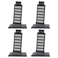thumbnail image 1 of 4 sujetalibros de metal antideslizantes, estilo arquitectónico, color negro, para escritorio, para libros, bricolaje, Torre Inclinada de Pisa., 1 of 14