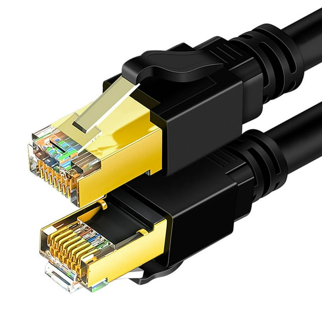 Cat 8 CAble, Cat 8 CAble, Cat 8 Ethernet CAble Soft Flexible RJ45 Connectors, 8 Performance Pure Copper Core Gold Plated Contacts ANSI, TIA 568 C.2 1 Standard