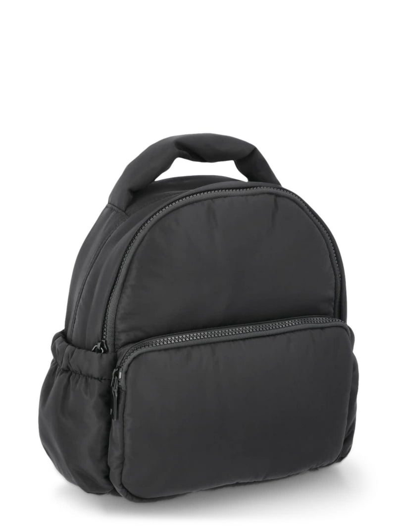 No Boundaries Women's Black Puffy Mini Backpack,