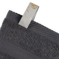 thumbnail image 4 of BNM Smart Dry Cotton Bath, Hand, Face Towel Set, Grey, 4 of 5