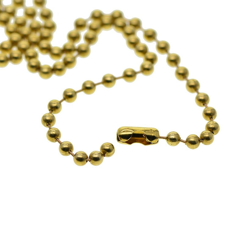 1 Yellow Brass Ball Chain Connectors
