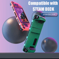thumbnail image 2 of Colorful Protective Case for Steam Deck & OLED, Comfortable Feel, PC Material Protective Case with Stand, Game Console Accessories-Brown, 2 of 6