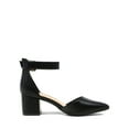 thumbnail image 3 of BURUDANI Women's Strappy Chunky Heel Dress Pump Shoes Wide Width, 3 of 7