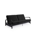 thumbnail image 3 of DHP Black Metal Arm Futon Frame with 6-Inch Pocket Coil Futon Mattress, 3 of 8