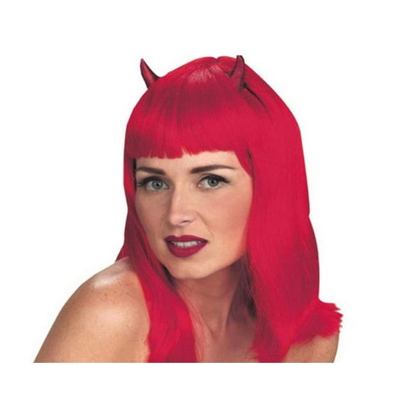 Devilicious Sexy Red Devil Wig with Horns