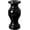 Black, variant on Cemetery Vase, Turned Granite Vase Polished, Memorial Stone Vases with Draining Holes for Home Tabletop, Cemetery Flowers, Grave Headstone Decorations (1pc, Grey)