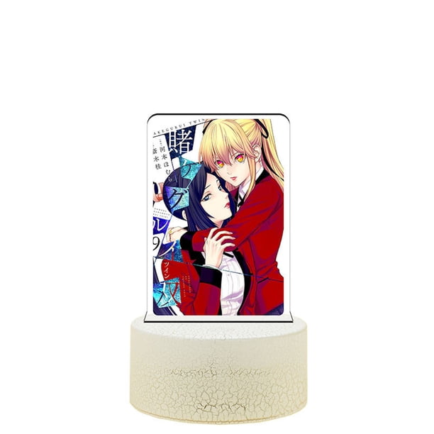 Lámpara decorativa de anime Kakeguruiss con luz nocturna, lámpara de ilusión 3D